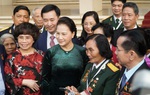 Chủ tịch Quốc hội gặp mặt đại biểu dự Đại hội Thi đua yêu nước toàn quốc lần thứ 10
