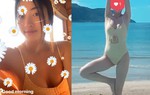 Vô tư tập yoga khi diện bikini, Hoa hậu Lương Thuỳ Linh khoe vòng một lấp ló quyến rũ
