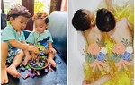 Hải Băng chi tiền triệu làm tóc cho con, tắm bằng nước pha gia vị đắt nhất thế giới
