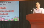 Đảng ủy Cơ quan TƯ Hội LHPNVN tổ chức hội thảo góp ý dự thảo Văn kiện Đại hội XIII của Đảng