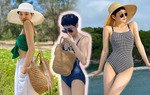 Không kè kè hàng hiệu, Hiền Hồ đi biển toàn diện đồ cói bình dân mà sang ngút ngàn
