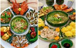 Vợ khoe những mâm cơm đãi khách ngon tới nỗi 
dân mạng phải thốt lên "đầu bếp phương nào?"
