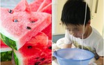 Ăn dưa hấu thừa trong tủ lạnh, bé 8 tuổi sốt cao, nôn phun như vòi rồng