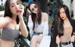 Quỳnh Kool quyến rũ với phong cách “nửa kín nửa hở” khi diện áo bra cùng sơ mi xuống phố