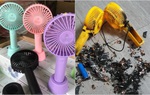 Tràn ngập chợ mạng các loại quạt sạc mini cầm tay giá siêu rẻ, tiềm ẩn nhiều nguy hiểm