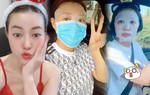 Bận rộn chăm con, Ốc Thanh Vân, Thanh Hương đắp mặt nạ dưỡng da khi lái xe