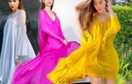 Kiểu váy liền được Hà Hồ ưu ái, mặc đi du lịch biển vừa đẹp lại khỏi lo đen da