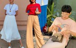 Áo phông đâu chỉ mix được với quần jeans, các sao Việt còn nhiều cách phối đồ mới mẻ hơn