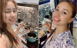 "Gái một con" Vân Hugo khoe tài nấu ăn, dân mạng lại chú ý một chi tiết đẹp mắt khác