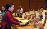 Hình ảnh người mẹ Việt Nam anh hùng đã trở thành tượng đài vĩ đại trong lòng nhân dân và bạn bè thế giới
