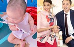 Con trai 8 tháng tuổi của Lan Khuê chụp góc nghiêng nào cũng "cùng một khuôn" với bố