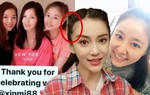 Hết bị soi mặt mộc già nua, Lâm Tâm Như để lộ đầu hói trán giống hệt Angela Baby