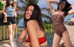 Không thua hội con sao Việt, ái nữ nhà Phượng Chanel diện bikini khoe dáng phổng phao, da nâu giòn