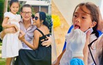 Hoãn kỷ niệm 8 năm cưới, vợ chồng Đoan Trang dẫn con gái đi xét nghiệm, tự cách ly