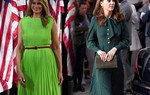 Mê diện váy xanh, vợ Tổng thống Trump nổi bật, Công nương Kate ghi điểm vì nền nã, ngọt ngào