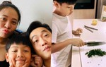 Sắp có thêm em, con trai Cường Đô La 10 tuổi đã phải vào bếp nấu ăn cho mẹ