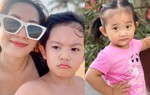 Biểu cảm hay ho, trái ngược của 2 con Khánh Thi - Phan Hiển khi chụp ảnh cùng mẹ