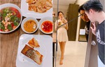 Dương Khắc Linh nấu ăn cho vợ mang thai đôi, bà bầu Hồ Ngọc Hà lập tức vào bình luận