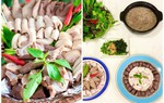 Mát trời nấu lẩu cháo lòng 