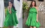 Hương Giang "đụng hàng" váy giấu bụng bầu với Hà Hồ