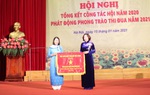 Hội LHPN TP Hà Nội được TƯ Hội LHPN Việt Nam tặng Cờ thi đua đơn vị xuất sắc