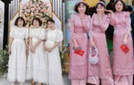 MXH xuất hiện 3 chị em sinh ba mặc váy trắng làm phụ dâu, soi style ngày thường càng mê