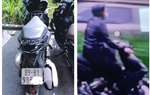 Xử phạt tài xế xe máy đi vào đường dành cho đoàn xe ưu tiên phục vụ Đại hội Đảng lần thứ XIII