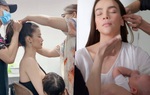 Bế con khi đi làm: Đông Nhi được khen, Hồ Ngọc Hà bị "trừ điểm"