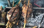 Cá suối nướng Tây Bắc "hút khách" đầu đông, tiểu thương bán ngày hơn trăm con
