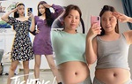 Cặp song sinh có style giấu bụng đỉnh cao