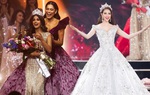 Chiếc đầm của cựu Miss Universe như "nuốt chửng" tân Hoa hậu, Phạm Hương liền bị réo tên