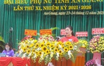 Bà Lê Bích Phượng tái đắc cử chức Chủ tịch Hội LHPN tỉnh An Giang khóa XI