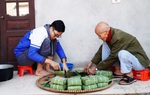 Nồi bánh chưng Tết của gia đình cụ ông tuổi 88