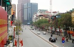 Phố phường Hà Nội vắng vẻ trong ngày cuối cùng của kỳ nghỉ Tết Nguyên đán