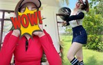 Trâm Anh biến sân golf thành sàn diễn thời trang quyến rũ