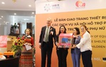 Ngôi nhà bình yên tiếp nhận trang thiết bị hỗ trợ phụ nữ và trẻ em là nạn nhân của bạo lực giới 