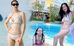 Khi đàn chị U50 “đụng“ áo tắm: Hà Kiều Anh khoe dáng nuột, Hồng Nhung phô diễn bụng nổi múi