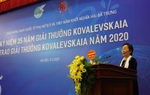 Kỷ niệm 35 năm Giải thưởng Kovalevskaia và trao Giải thưởng Kovalevskaia năm 2020