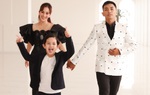 Con trai Khánh Thi nhí nhảnh theo bố mẹ chạy show