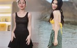 Mẹ bỉm Hòa Minzy khoe body mướt mịn: Dáng nuột nhờ cách "tút" lạ