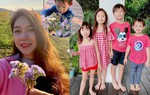 Con út nhà Lý Hải - Minh Hà hái hoa tặng mẹ, nói một câu khiến ai cũng "tan chảy"