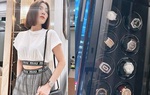 Lệ Quyên khoe chiếc tủ đồng hồ nhỏ nhắn nhưng ai nấy đều choáng ngợp bởi sự giàu sang