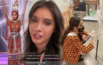 Loạt trang phục dân tộc gặp sự cố tại Miss Universe, Hoa hậu Philippines ôm mặt khóc rưng rức