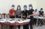 Những người mẹ, người chị cung cấp hàng trăm suất ăn ở điểm nóng dịch Covid-19 Bắc Ninh