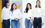 Lý Phương Châu và bạn trai tóc dài tình tứ trong gameshow truyền hình 