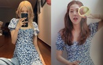 Rosé và Jisoo cùng diện một mẫu váy hoa xanh với hai phong cách khác biệt