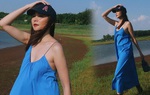 Siêu mẫu Thanh Hằng biến đồng cỏ thành sàn diễn thời trang