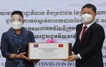 Campuchia tặng trang thiết bị và vật tư y tế phòng, chống dịch Covid-19 cho TPHCM