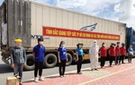 Hơn 100 tấn nông sản từ Bắc Giang ủng hộ TPHCM chống dịch
