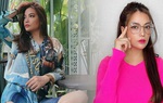 Trương Ngọc Ánh ở nhà cũng "lên đồ" sặc sỡ